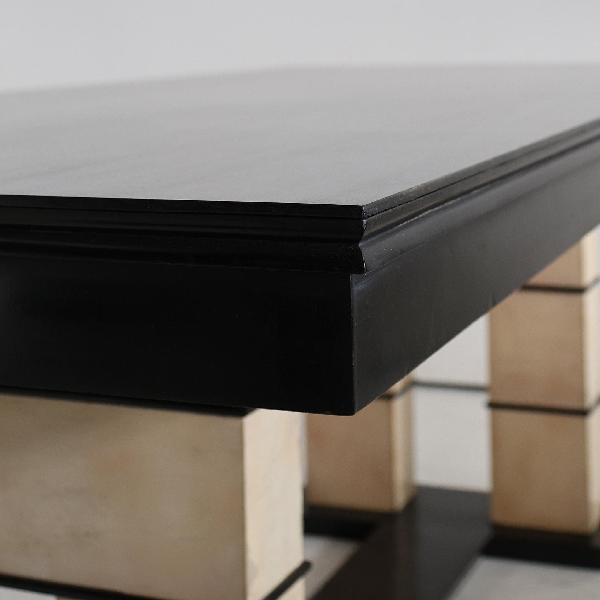 C.1940s Italian Modernist / Deco Vellum Dining Table 5