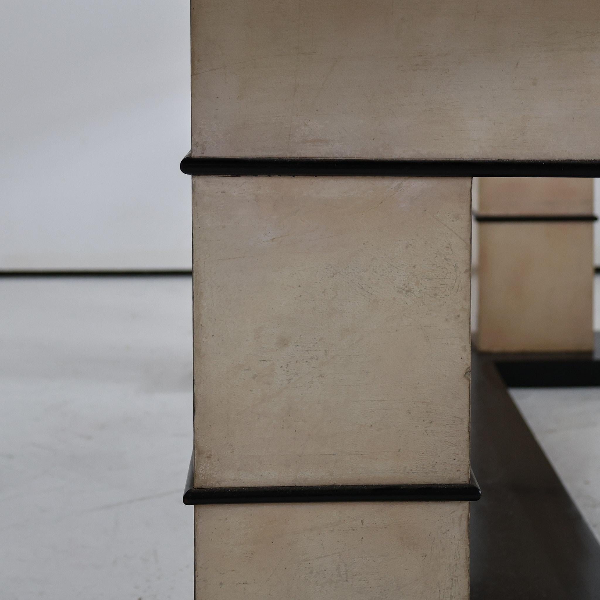 C.1940s Italian Modernist / Deco Vellum Dining Table 7