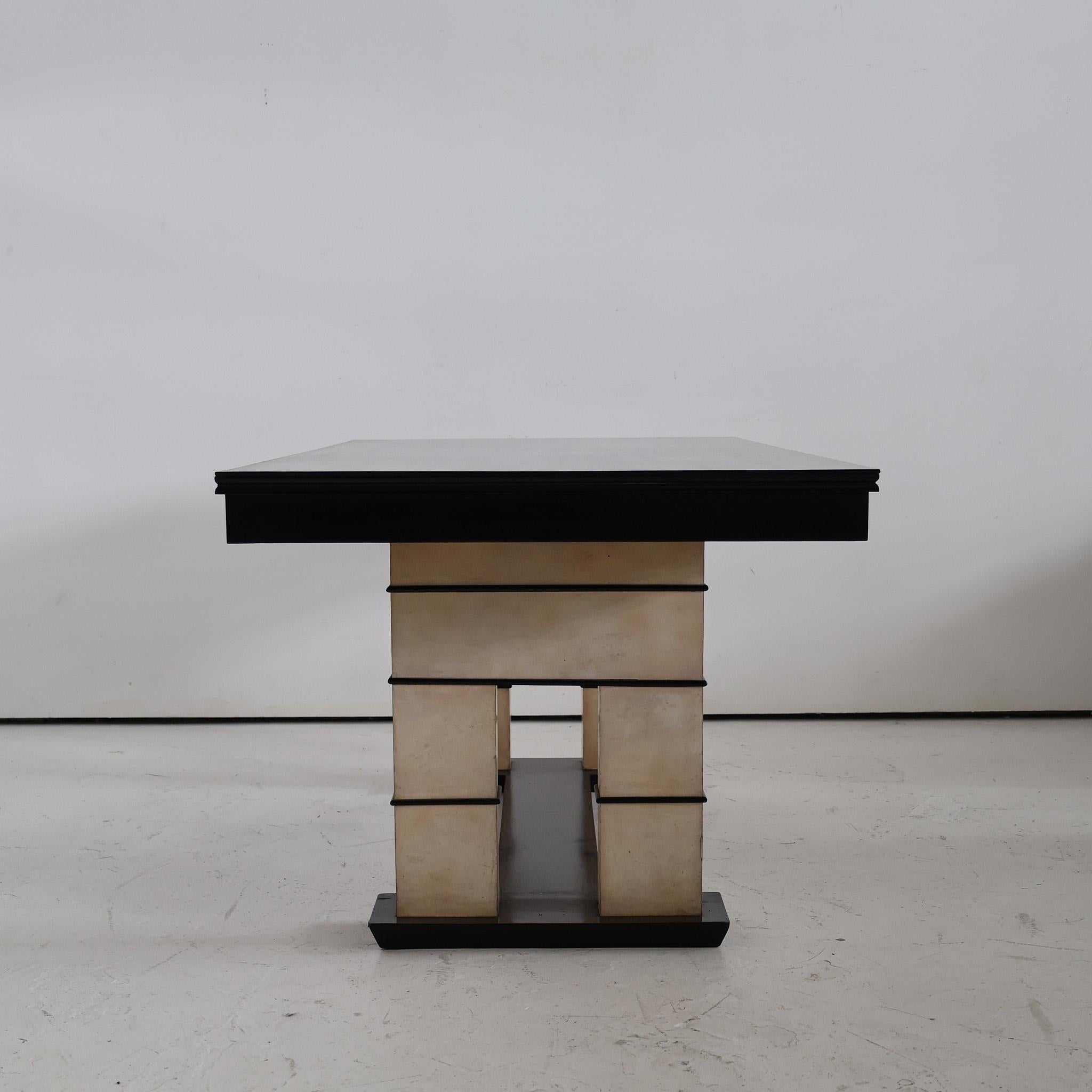 Mid-20th Century C.1940s Italian Modernist / Deco Vellum Dining Table