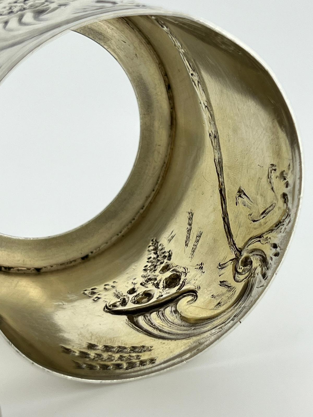 c1940's Soviet 875 Silver Elaborate Glass Holder. Sowjetische Hallmarks. Gewicht 175gr 1