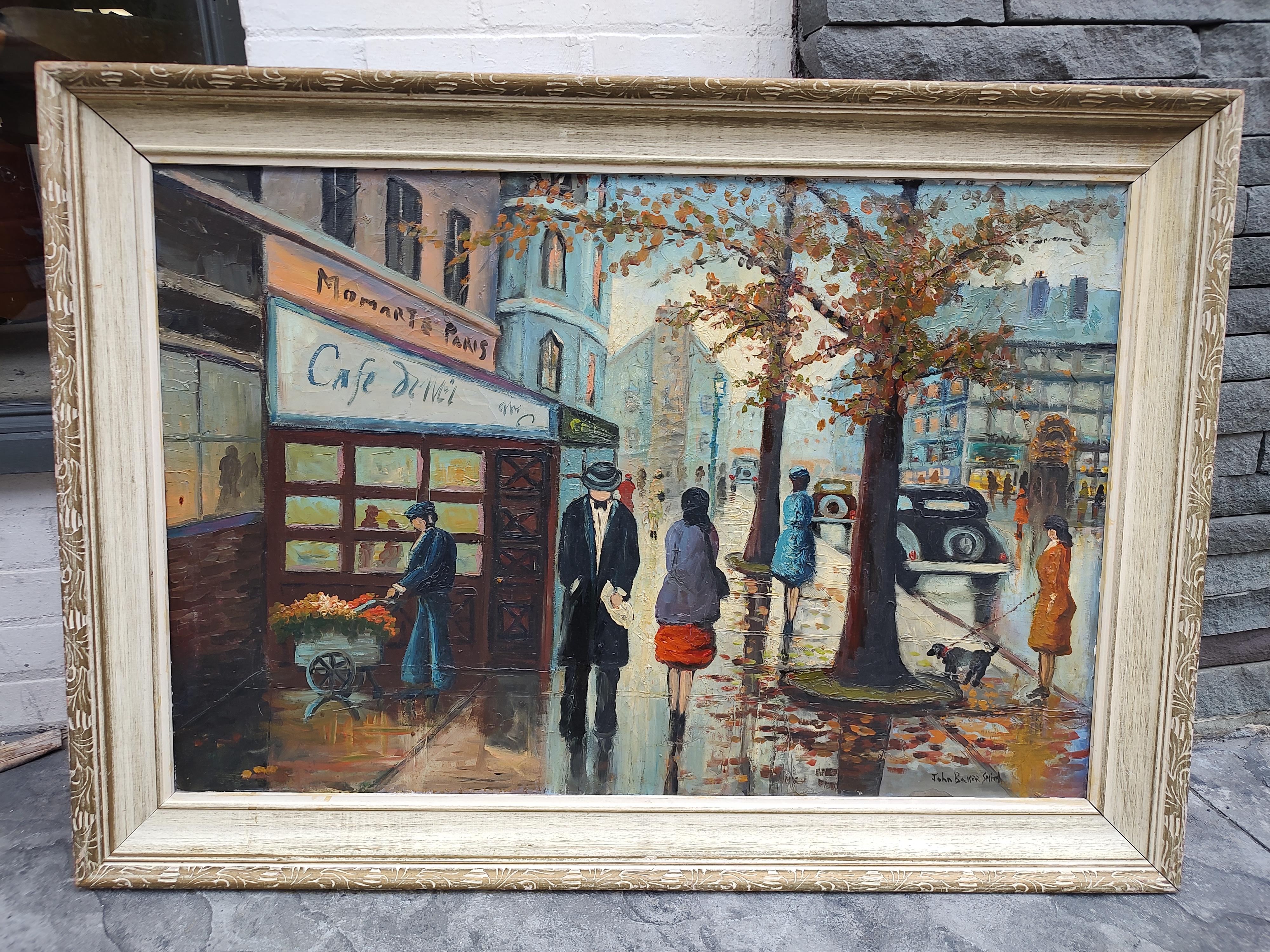 C 1945, French Impressionist Oil on Canvas Painting by John Baker Smith 7