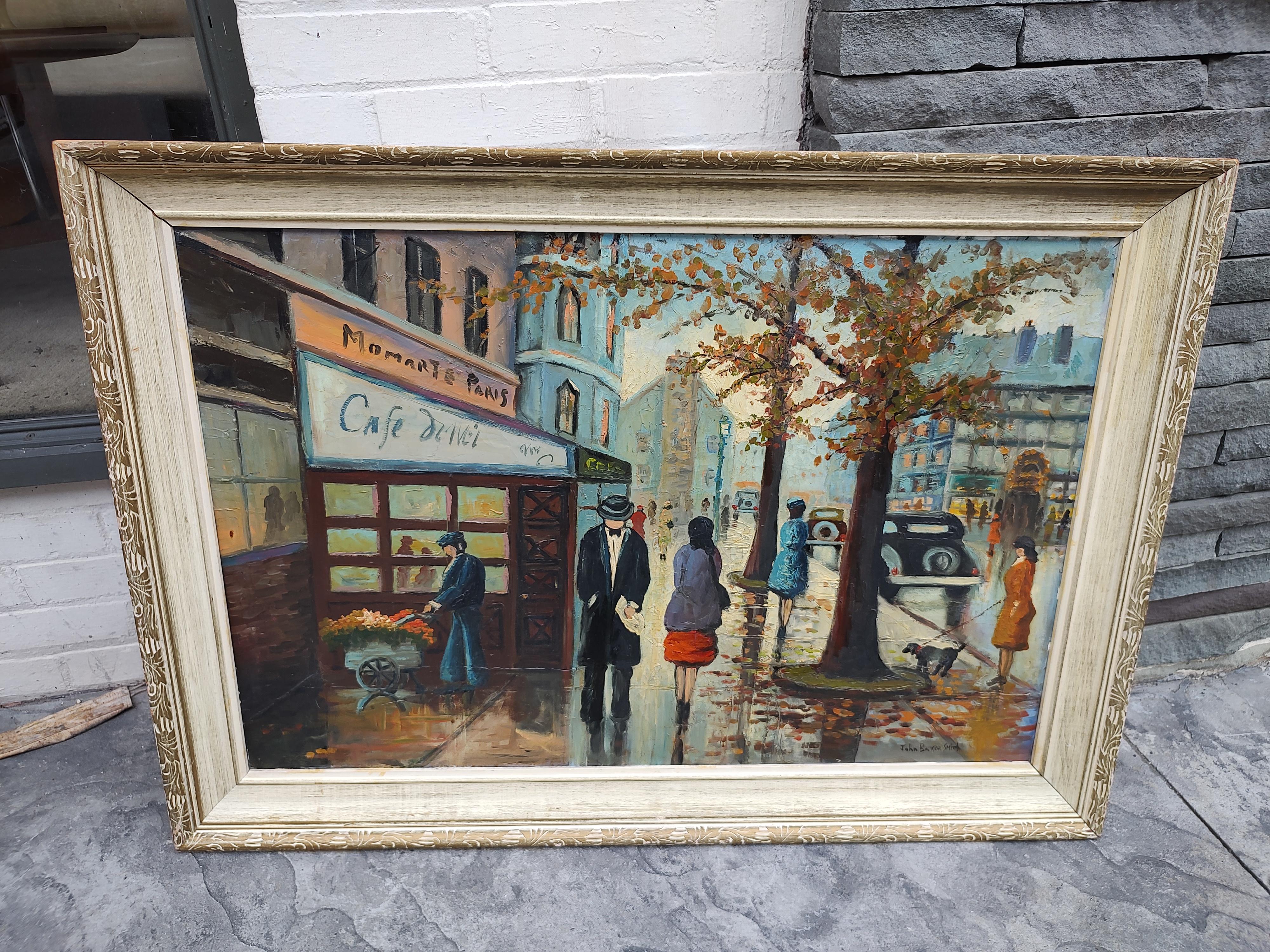C 1945, French Impressionist Oil on Canvas Painting by John Baker Smith 8