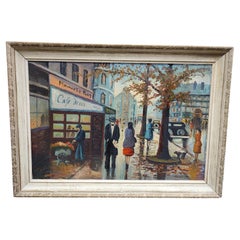C 1945, French Impressionist Oil on Canvas Painting by John Baker Smith