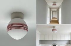 c.1950/60s Scandinavian Flush Mount Ceiling Lamp