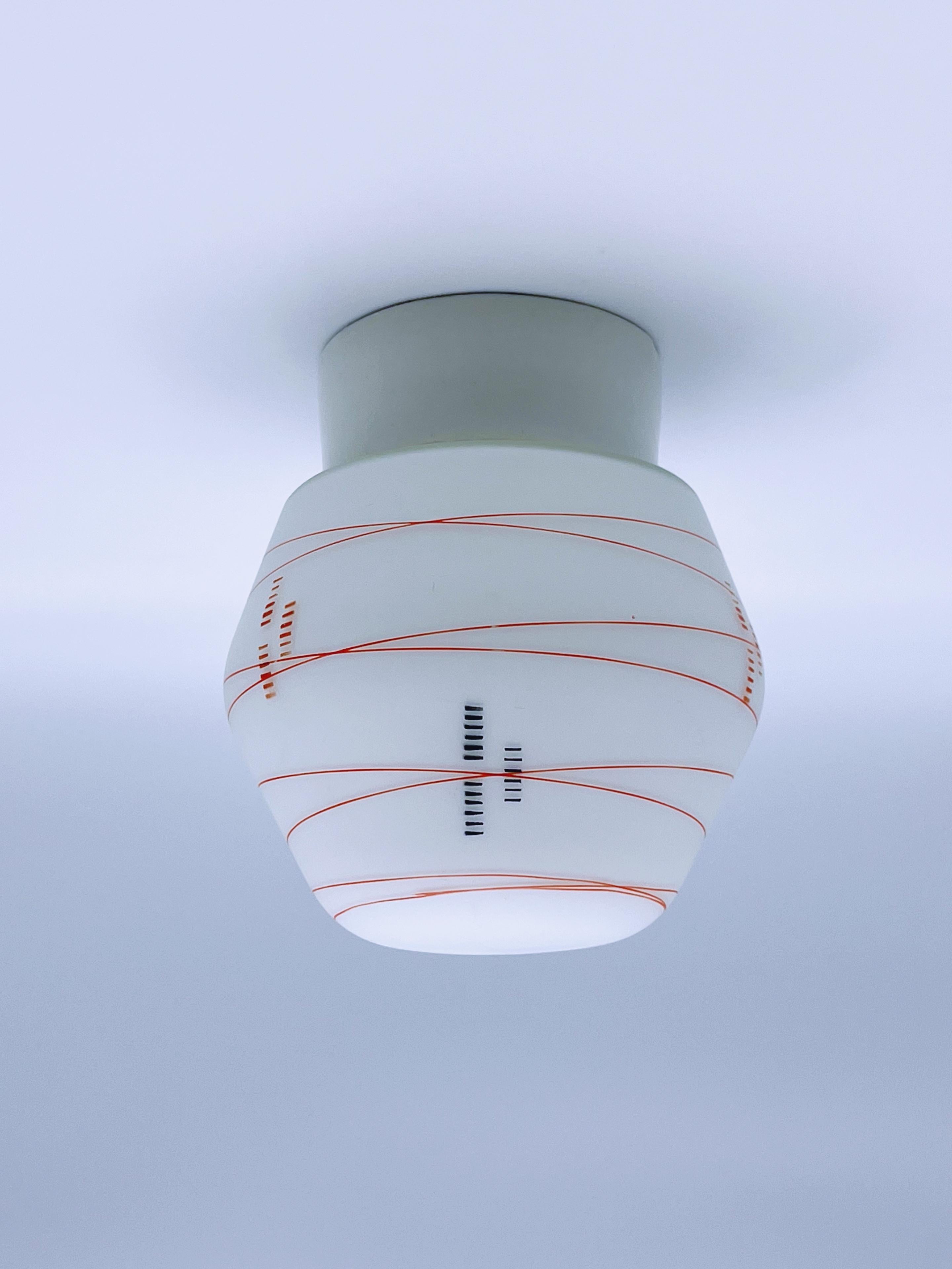 c.1950/60 Lámpara de techo escandinava empotrable Porcelana en venta