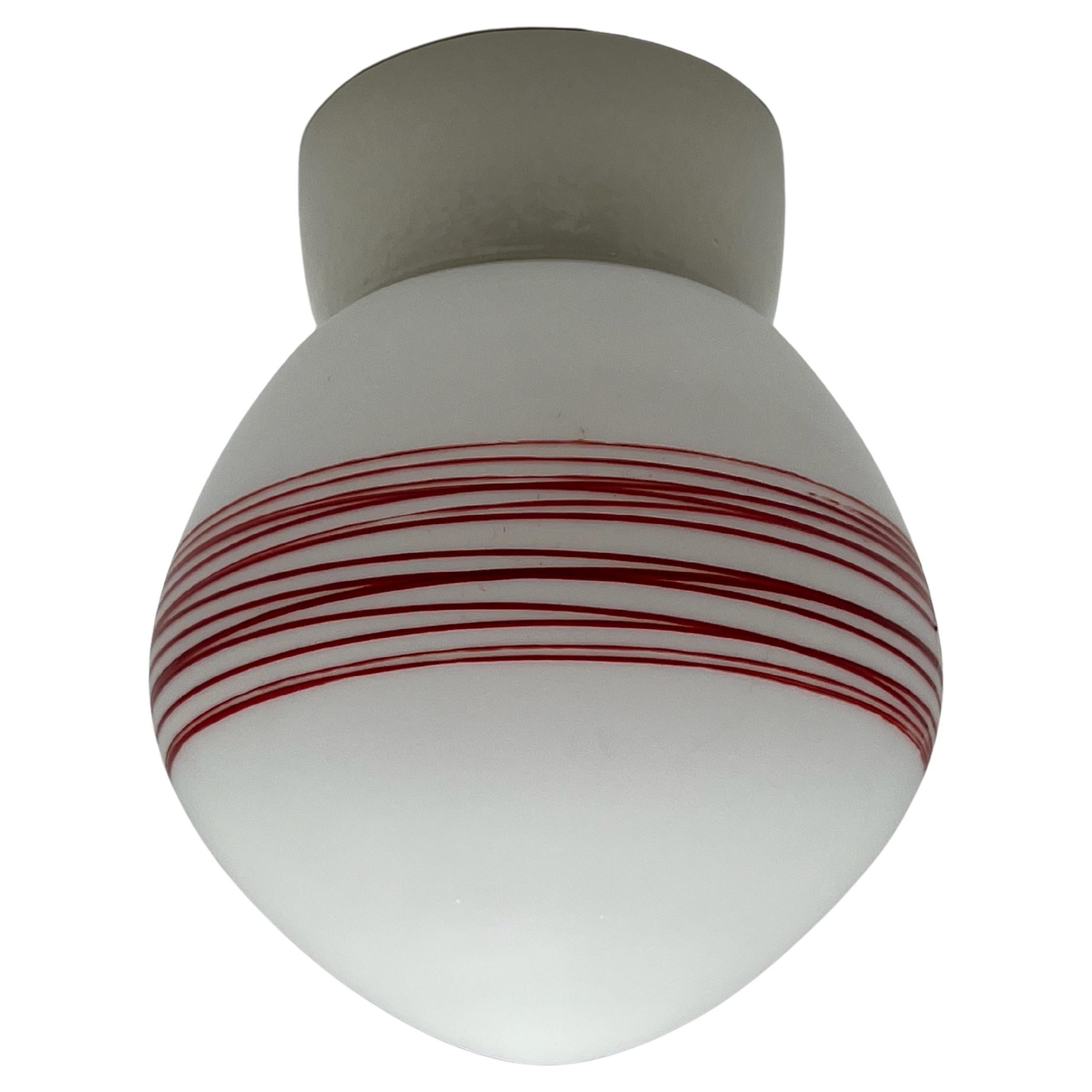 c.1950/60s Scandinavian Flush Mount Ceiling Lamp For Sale