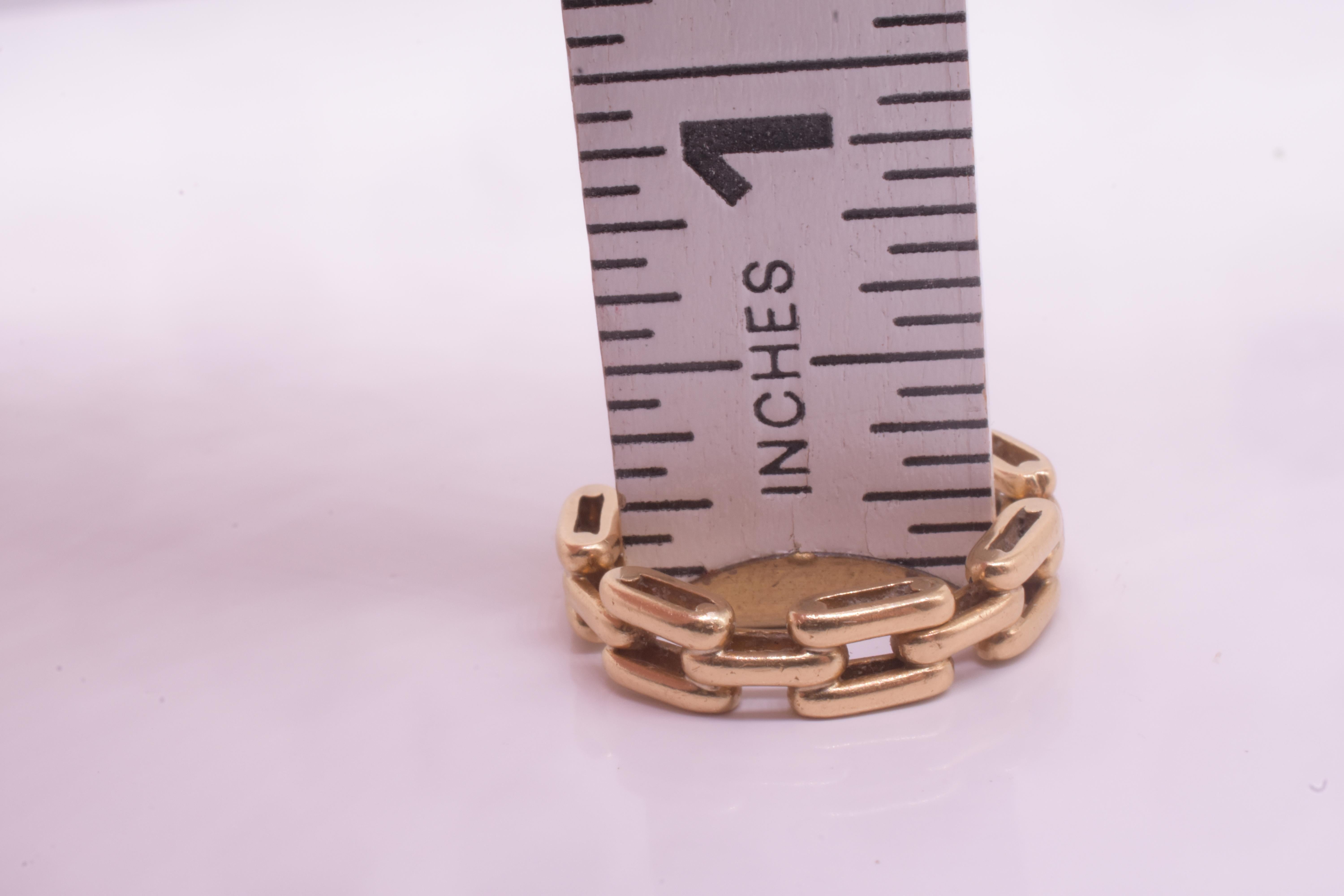 Anello a catena moderno in 18 carati del 1950 in vendita 1