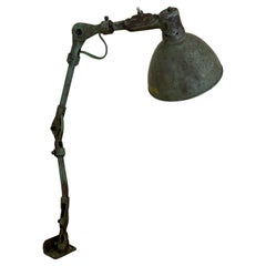 c1950s Industrial Clamp On Adjustable Task Desk Lamp by Fostoria American Design