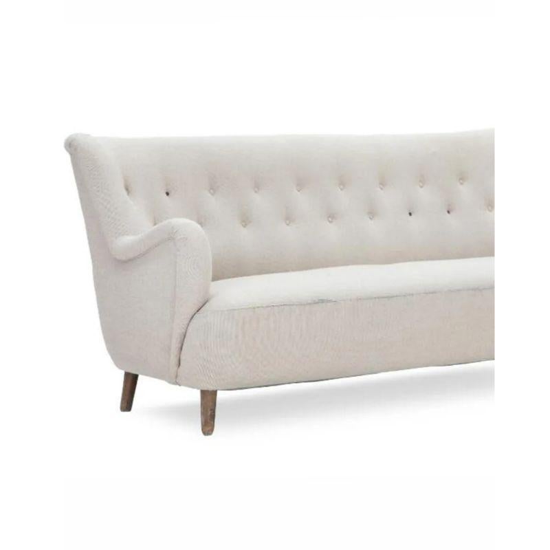 Dänisches Mid-Century-Sofa mit Originalpolsterung, ca. 1950er Jahre (Gebeizt) im Angebot