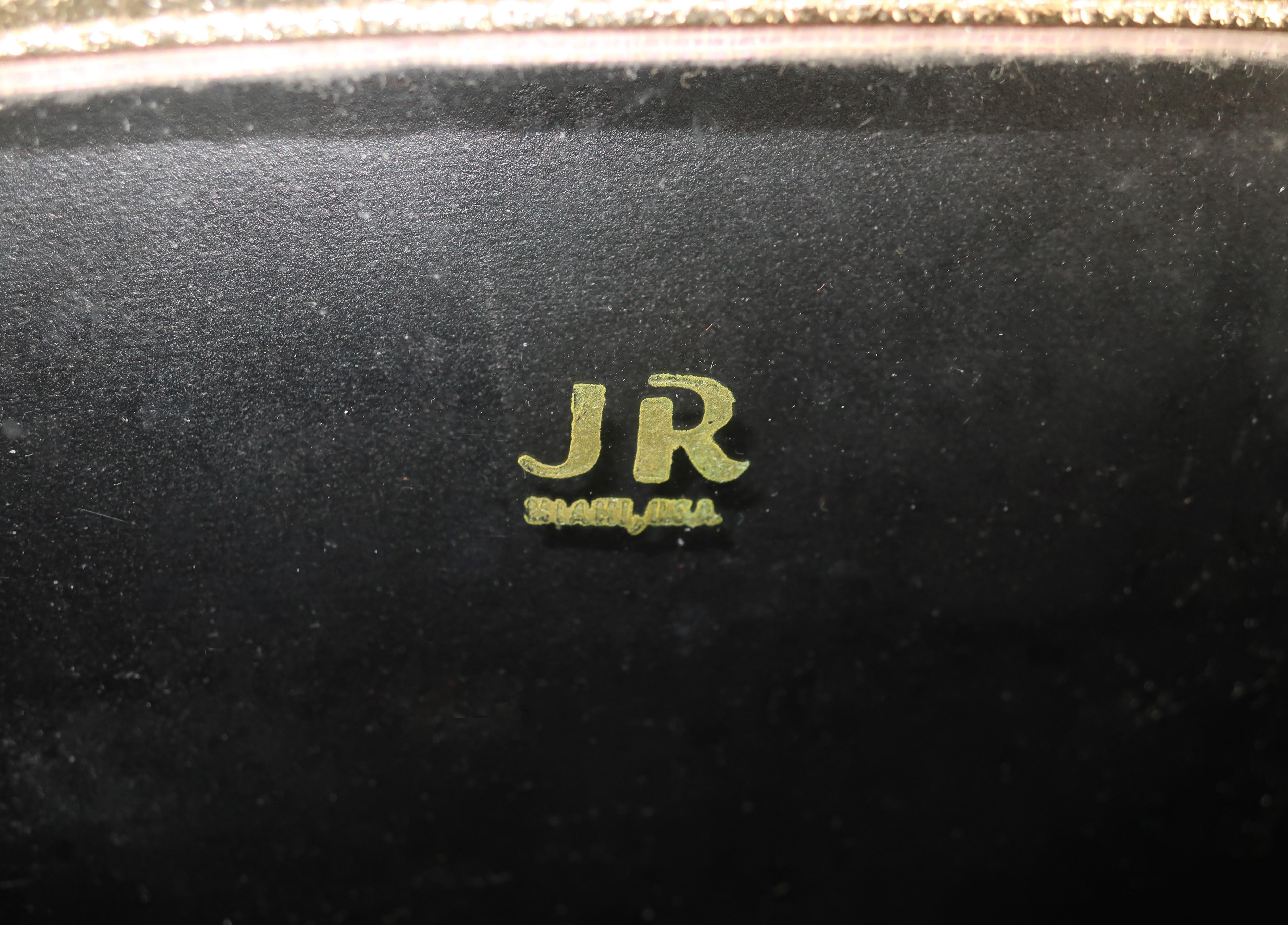 C.1960 Julius Resnick Mod Velvet Carpetbag Handbag 4