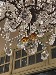 C1960s Floral Italian Chandelier