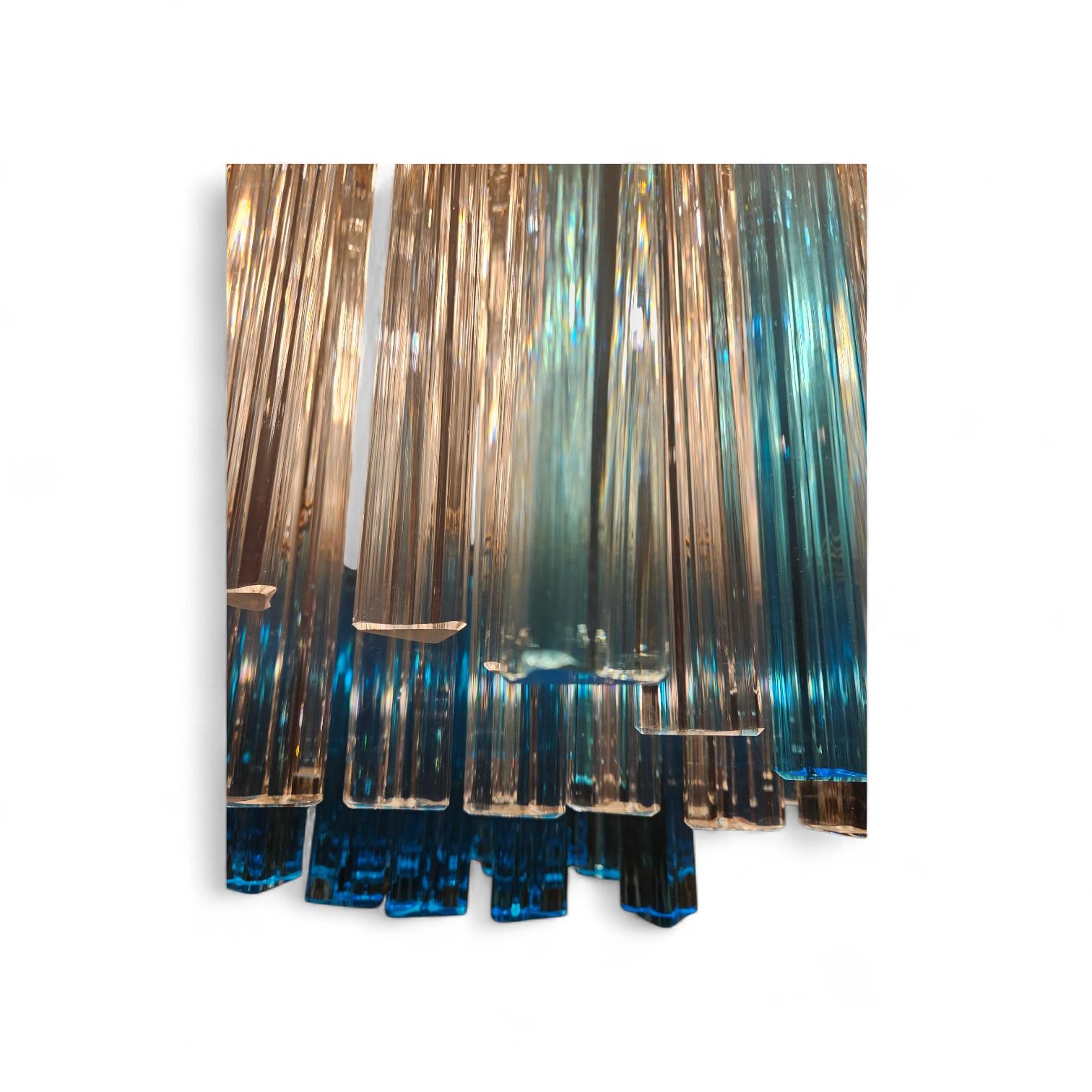 C1960s Italian Crystal Chandelier Hecho a mano en venta