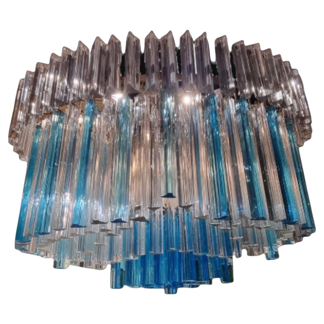 C1960s Italian Crystal Chandelier en venta