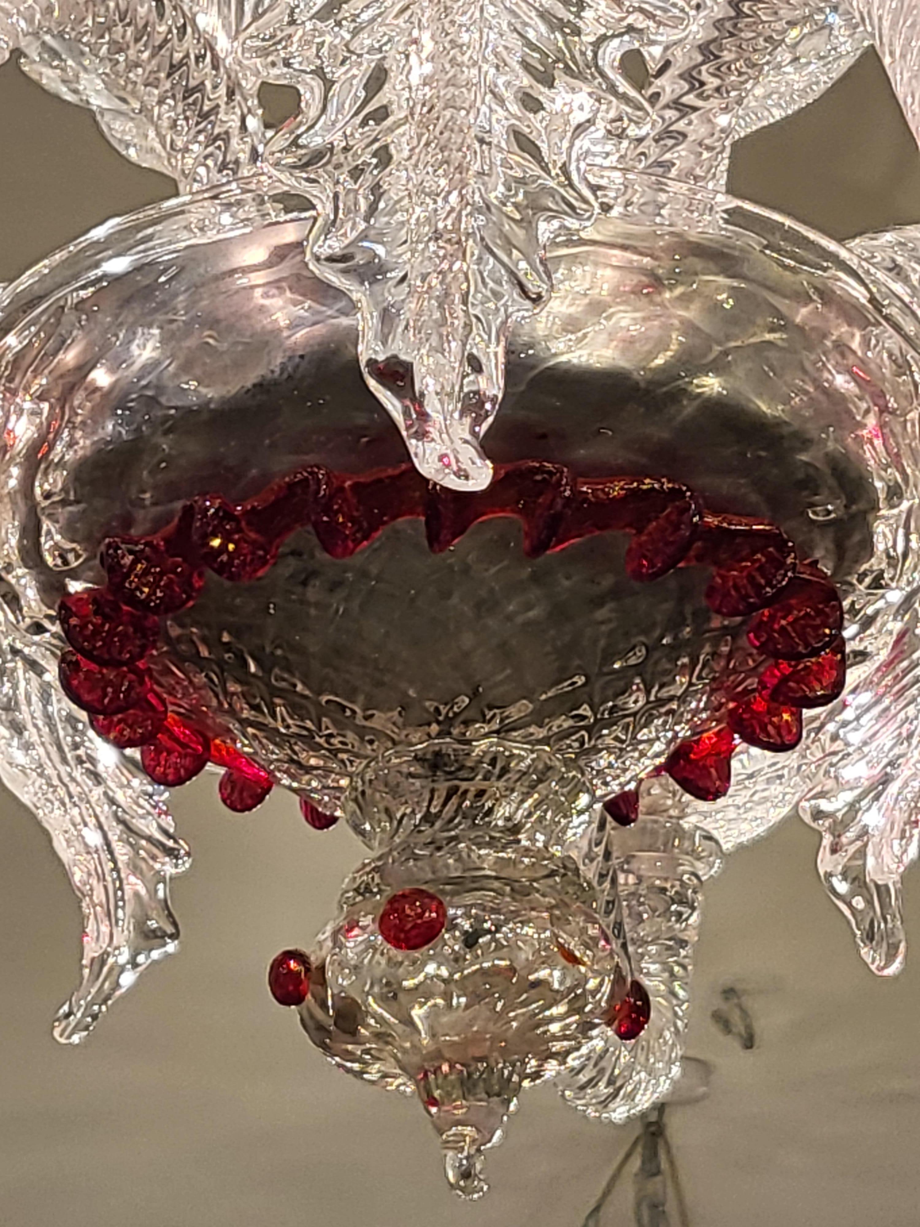 Italian Lovely Vintage C1960s Murano Chandelier For Sale