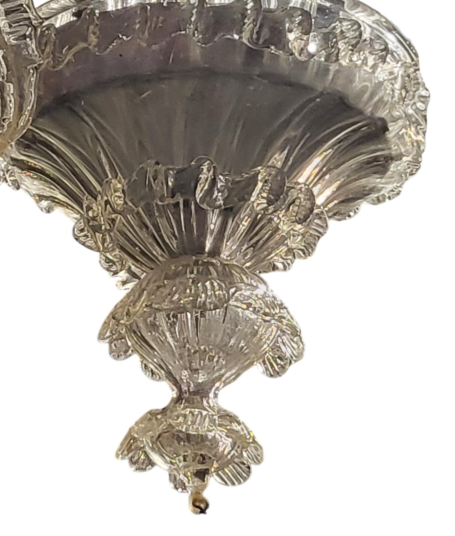 Fatto a mano Lampadario di Murano del 1960 in vendita