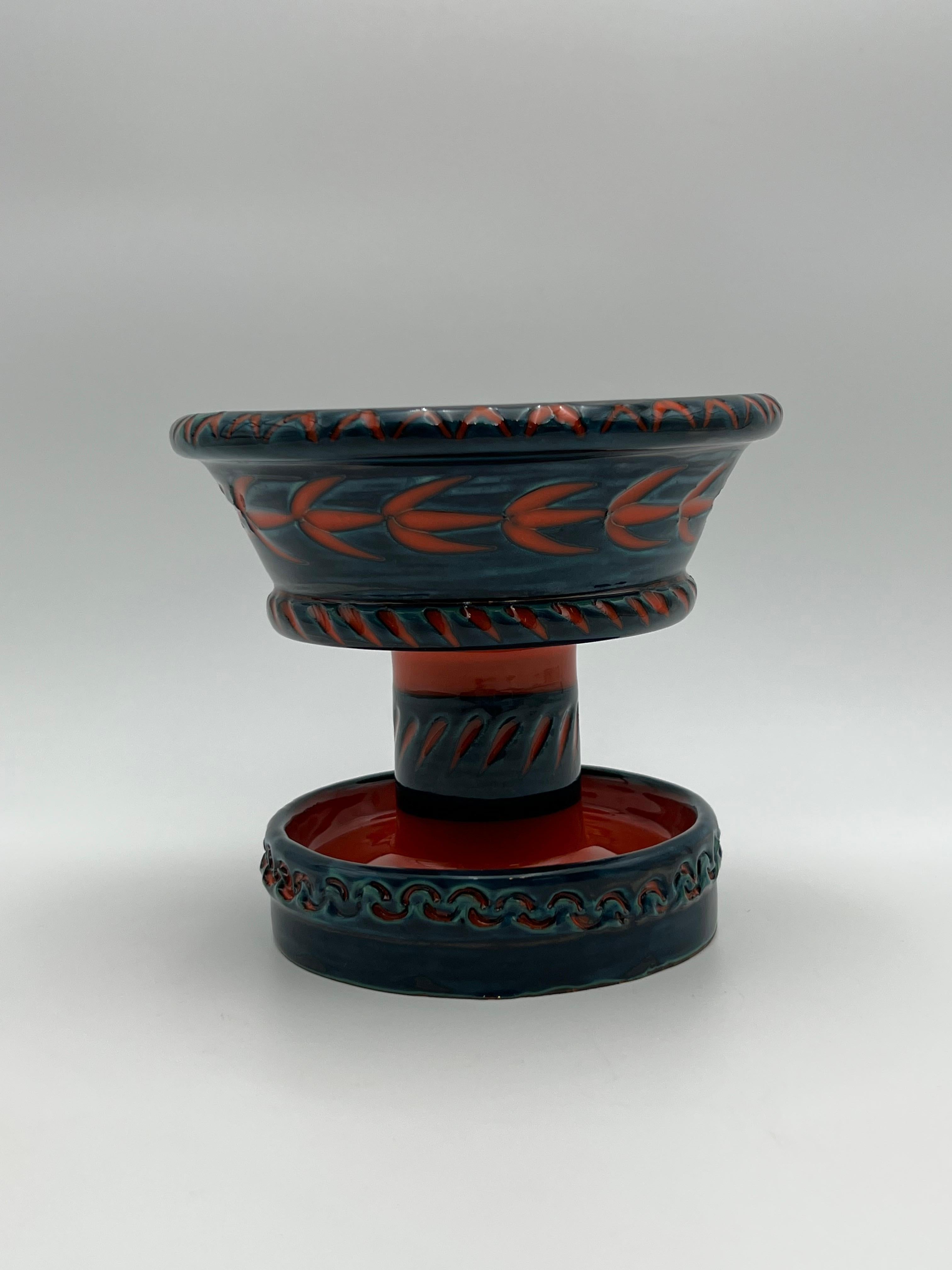 XX secolo c.1960 RARO portacandele Bitossi di Aldo Londi (1911-2003), Italia in vendita