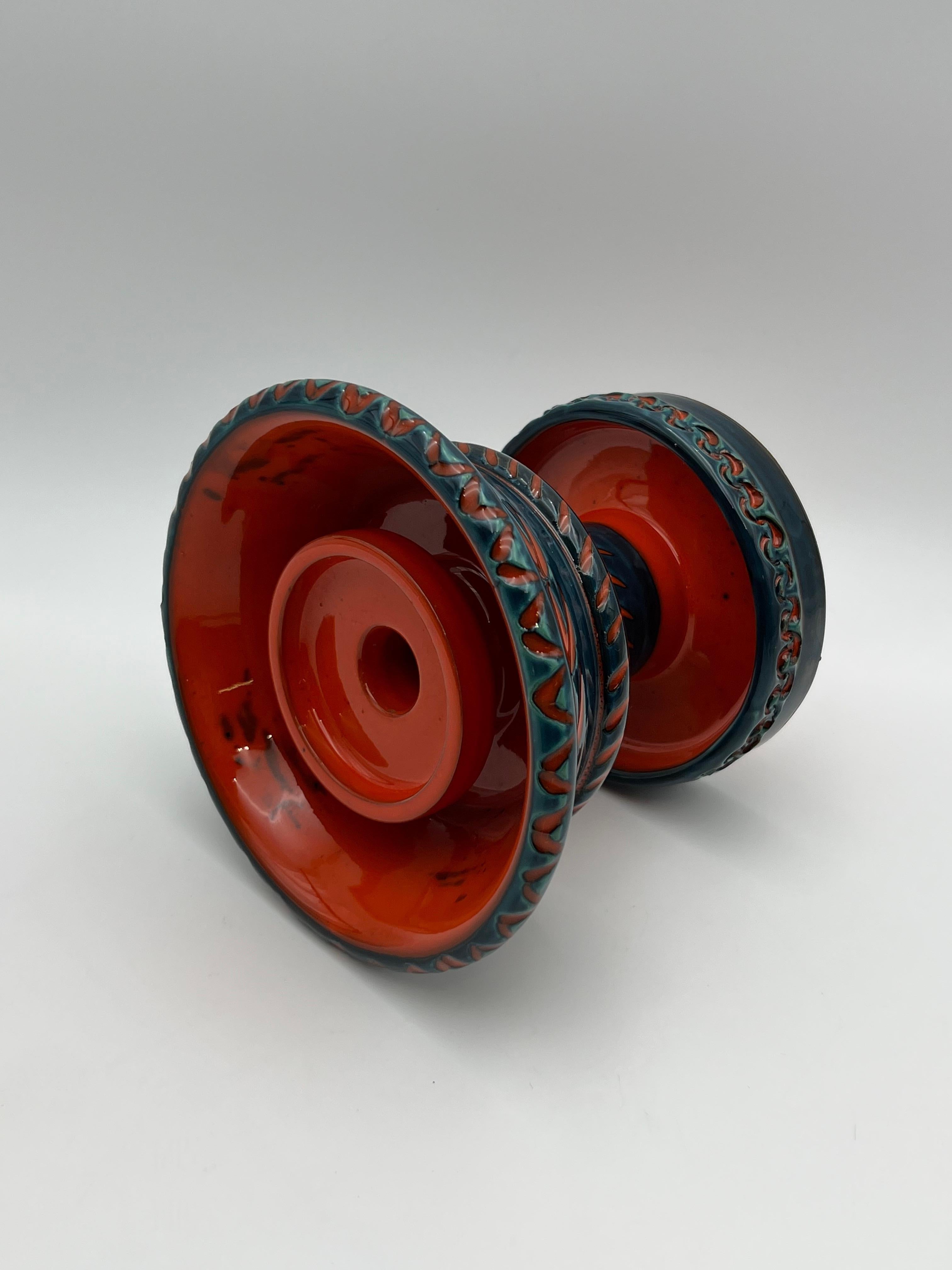 Ceramica c.1960 RARO portacandele Bitossi di Aldo Londi (1911-2003), Italia in vendita