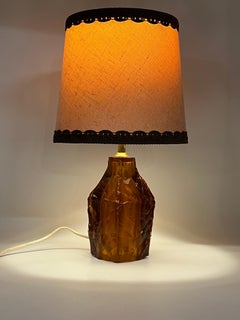 c.1960s Swedish Design Iceberg Table Lamp, GÖTE AUGUSTSSON for Ruda Glassworks
