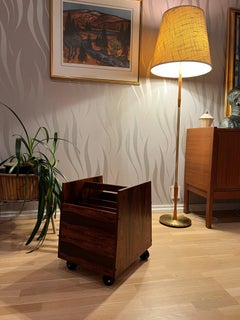 c.1966/67 Rolf Hesland (1926–2025) Mid-Century Magazine/LP Rack, Bruksbo, Norway