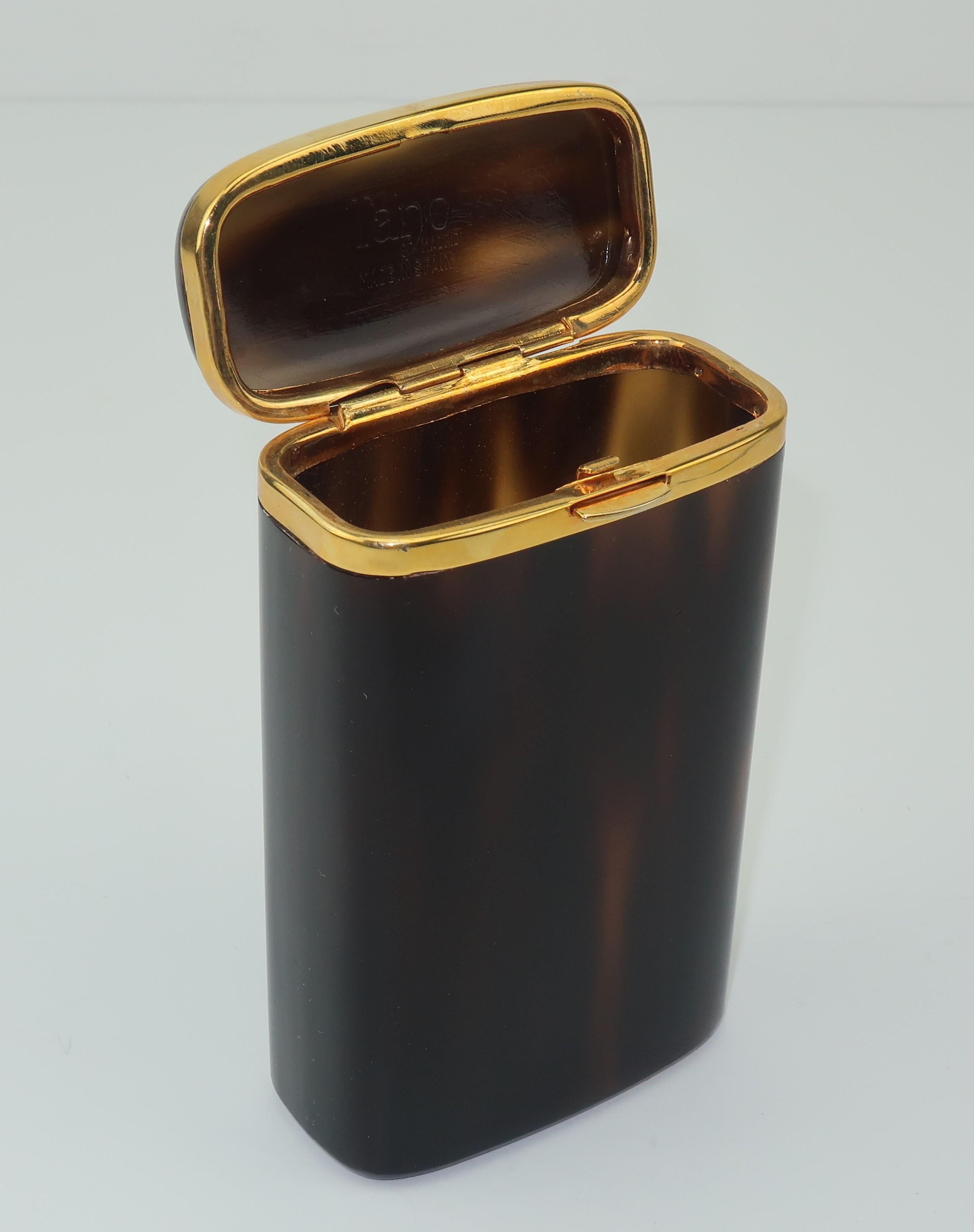 C.1970 Tano of Madrid Faux Tortoise Cigarette Case 3