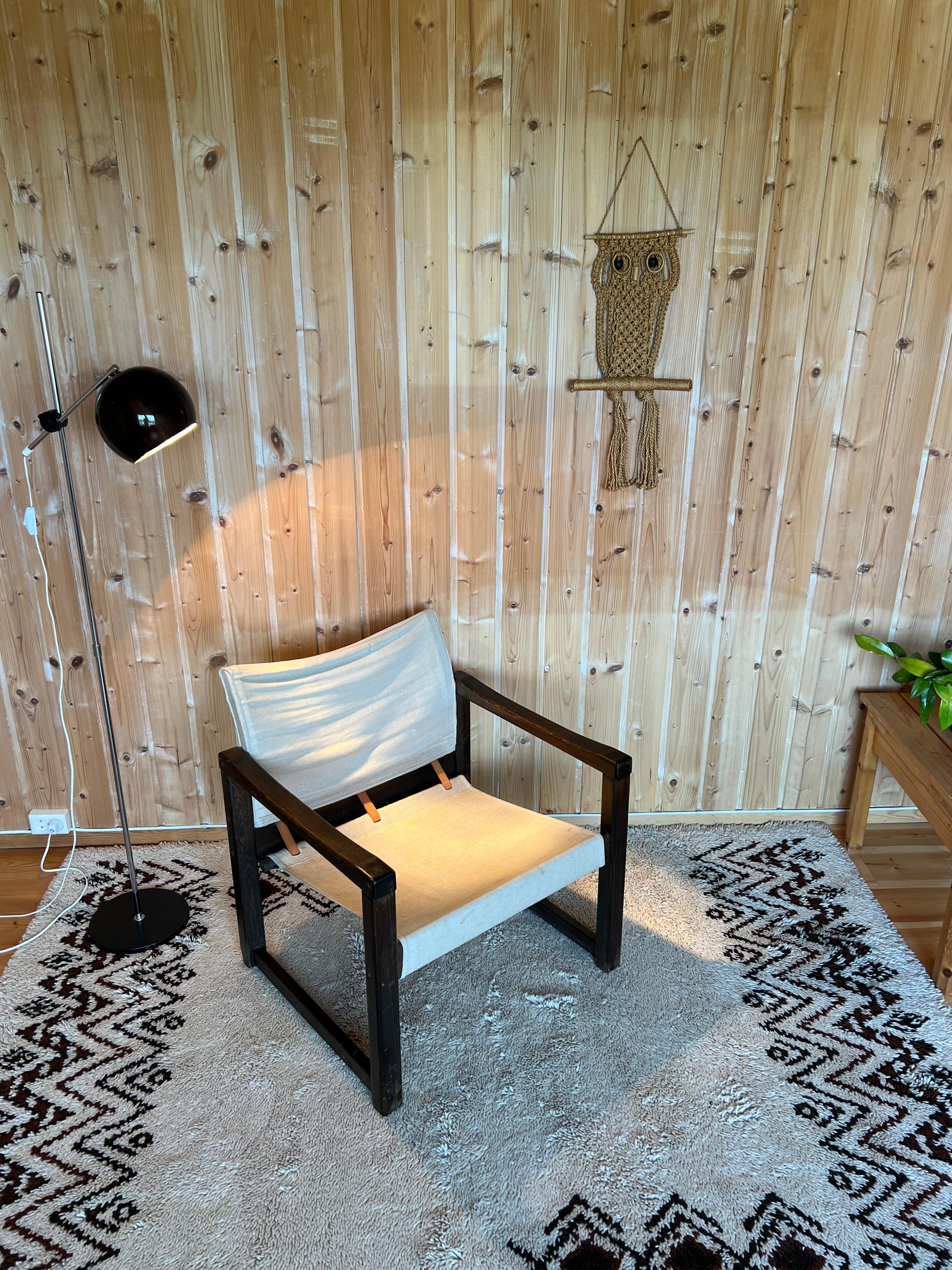 Swedish c1970s Diana Safari Lounge Chair by Karin Mobring, Sweden, Scandinavian Modern For Sale