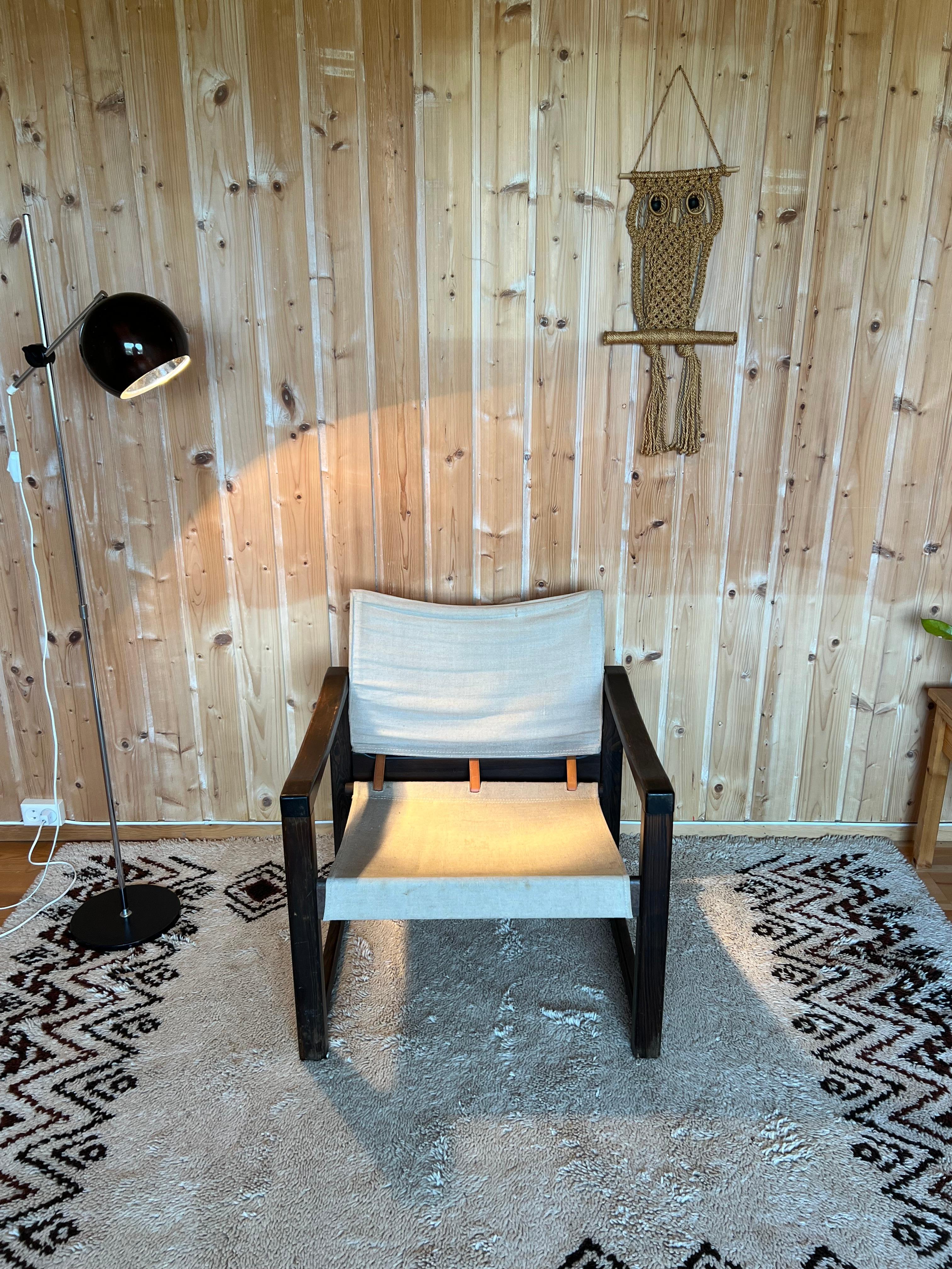 c1970s Diana Safari Lounge Chair by Karin Mobring, Sweden, Scandinavian Modern In Good Condition For Sale In Skien, NO