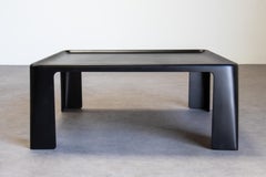 c.1972 C&B Italia Quadratischer Amanta Couchtisch von Mario Bellini Satin Schwarz