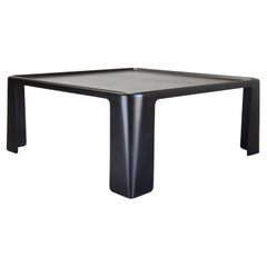 c.1972 C&B Italia Mesa baja cuadrada Amanta de Mario Bellini Negro satinado