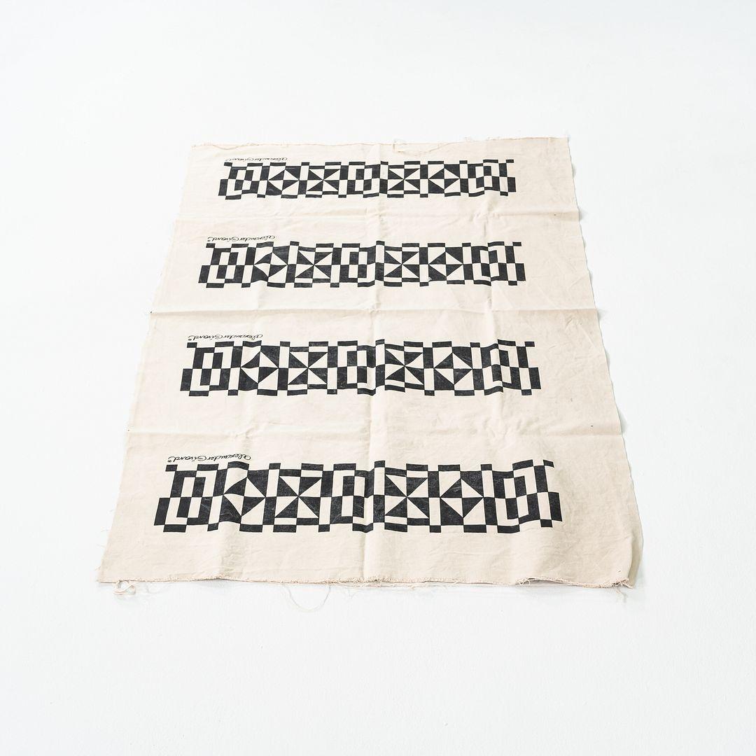 C.1972 Original Alexander Girard Fabric Geometric Environmental Enrichment Panel For Sale 3