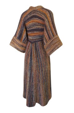 c.1976 Kay Cosserat Wool, Mohair & Silk Kimono Inspired Coat