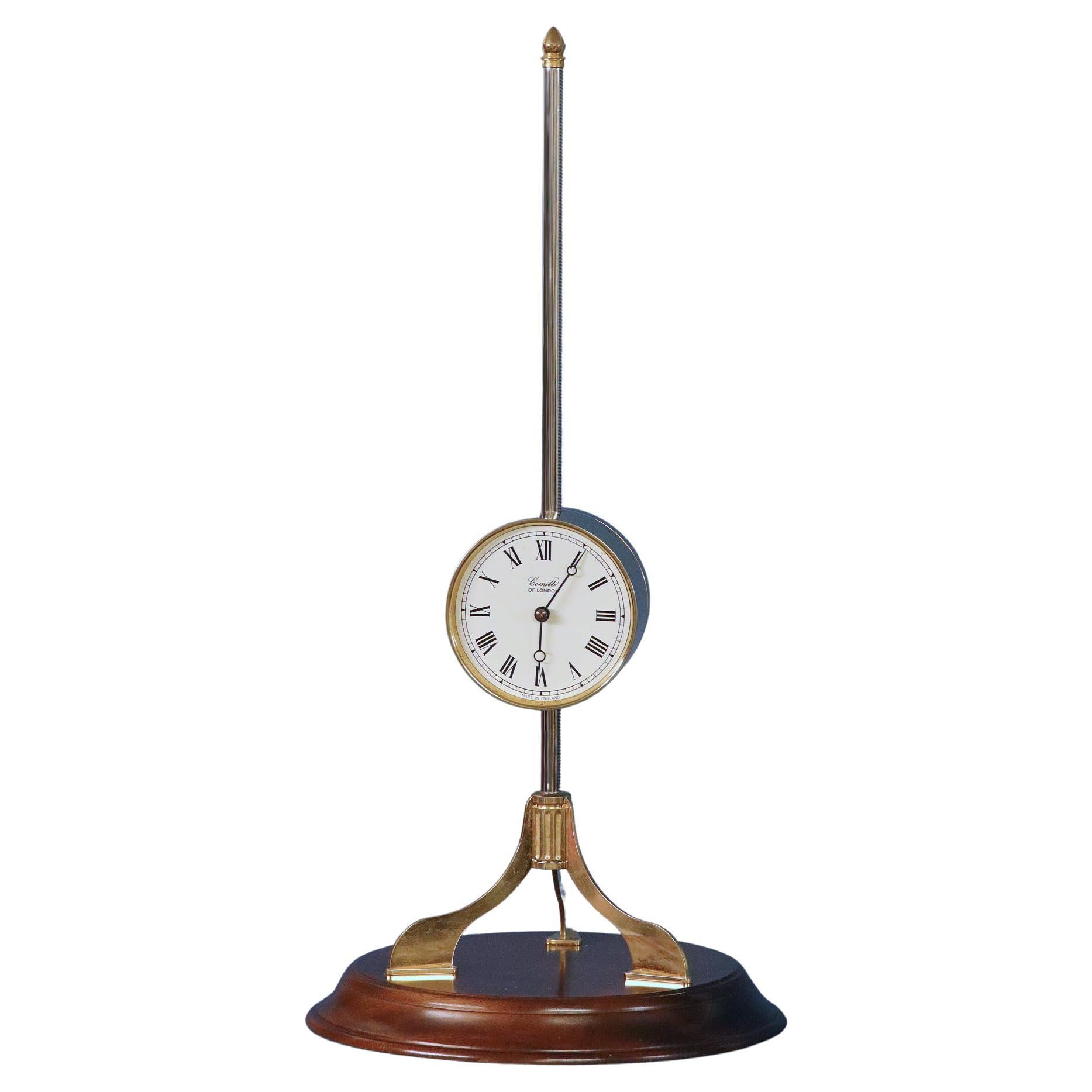 c.1980 English Gravity Clock by Comitti