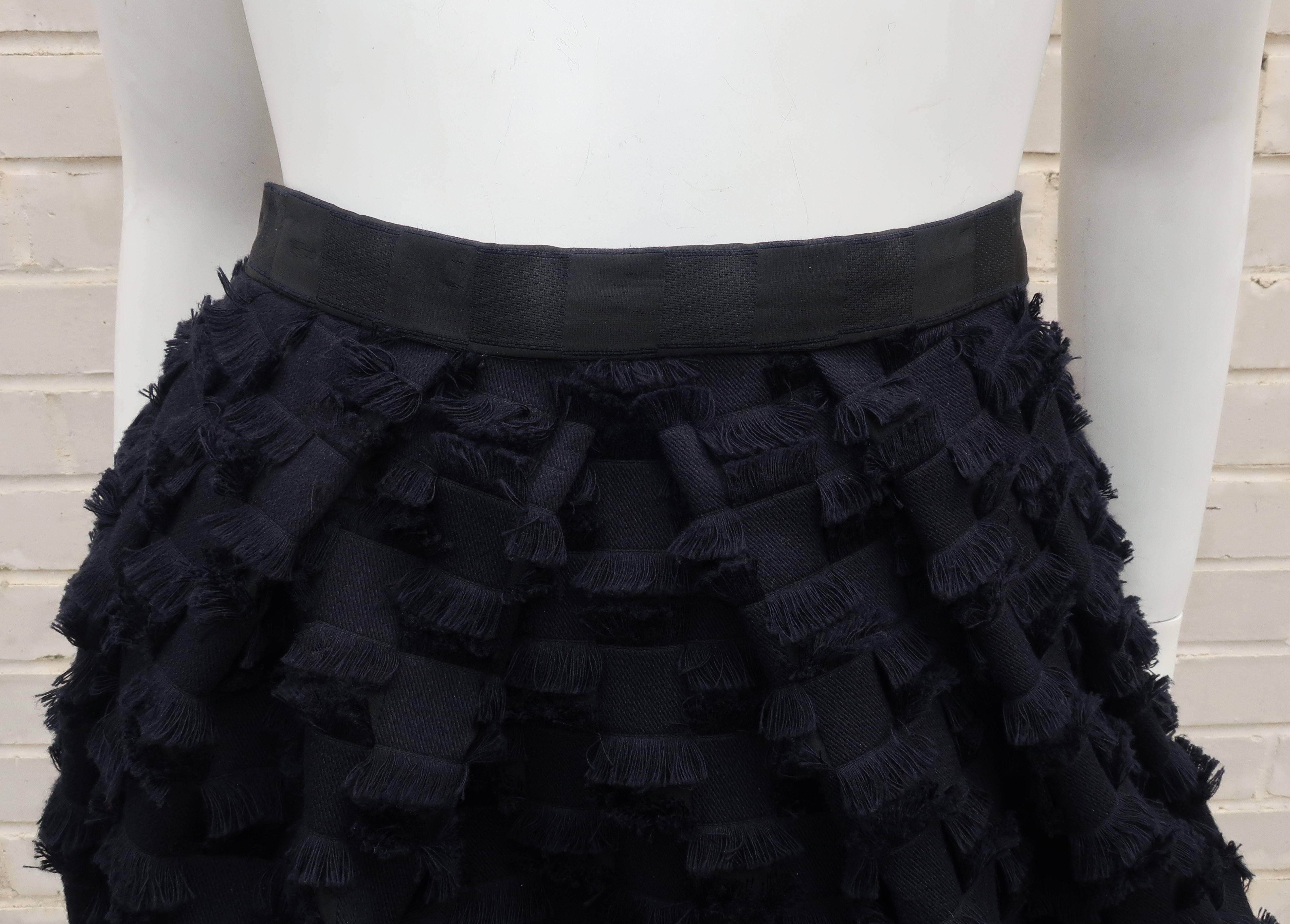 black bubble skirt