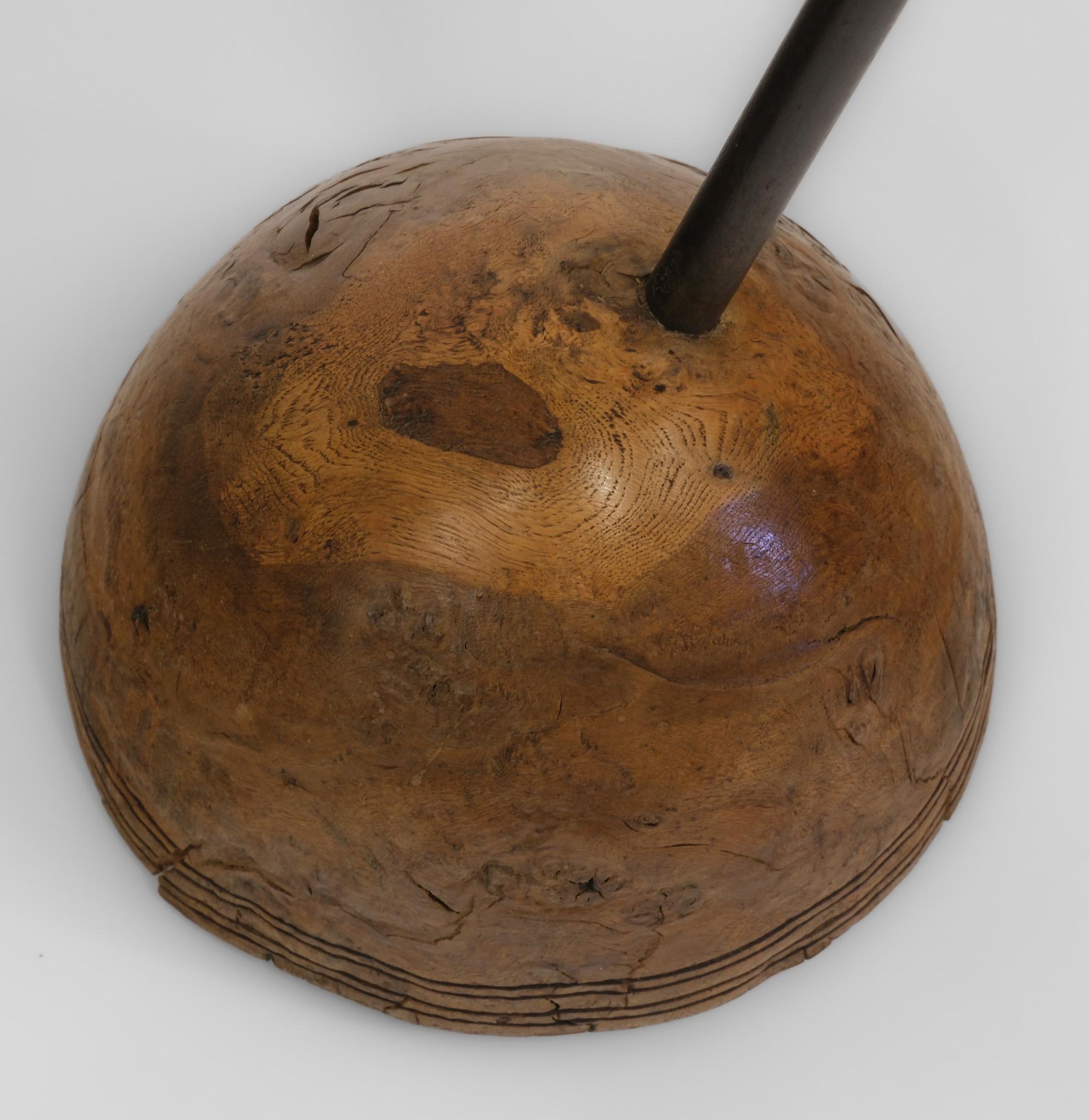C.1990 Superba coppia di tavolini in Oak e acciaio dello scultore Philip Hearsey in vendita 7