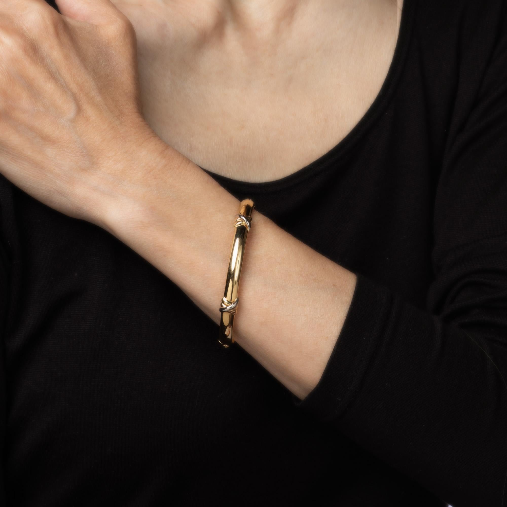 c1995 Cartier Trinity Armreif Armband Sz 17 18k Gelbgold Vintage-Schmuck Damen im Angebot