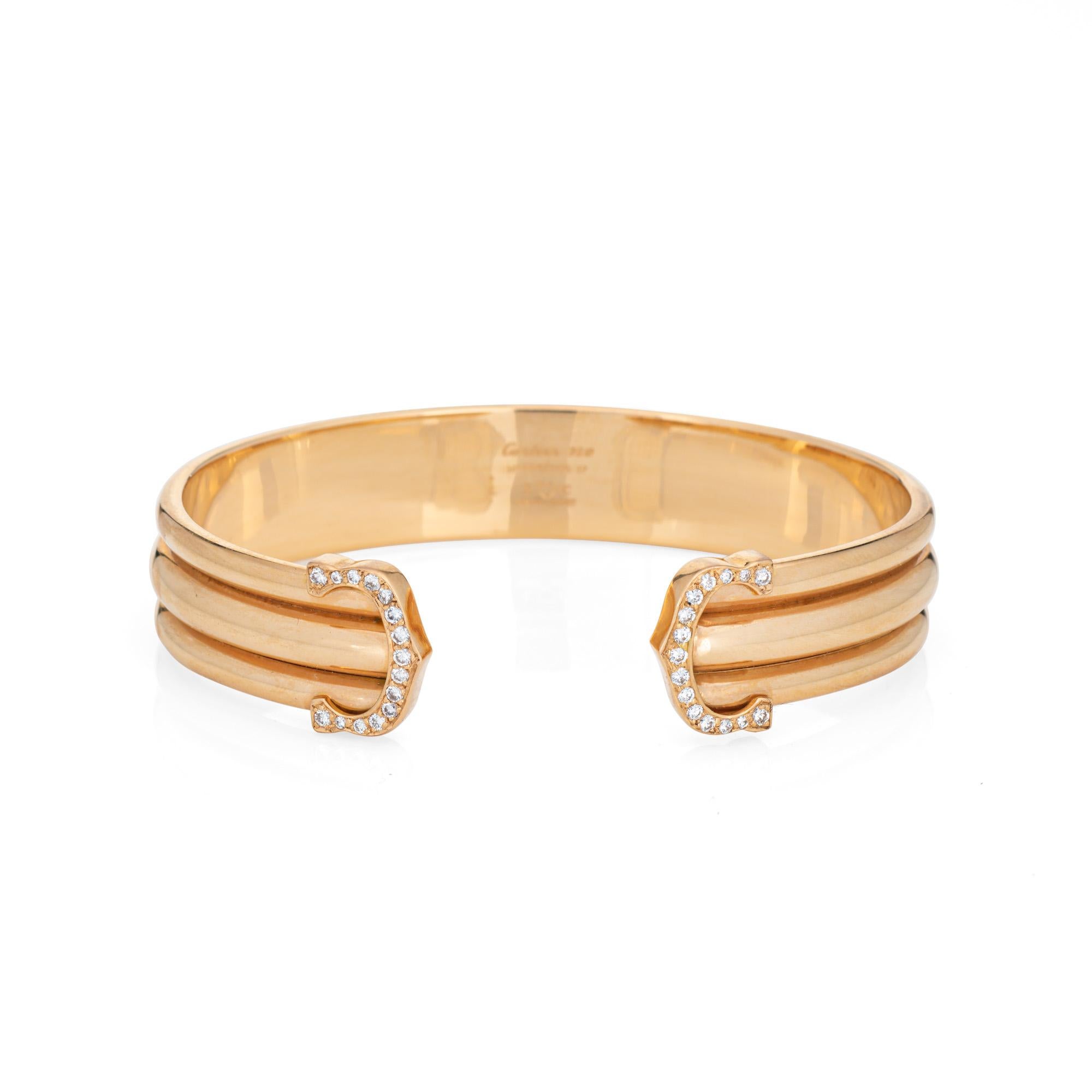 Taglio rotondo c1997 C.C. di Cartier Bracciale con diamanti 150° Anniversario Oro Giallo 18k