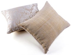 Antique Rustic Heavy Hemp Fabric 19th Century / Contemporary Linen Embroidered