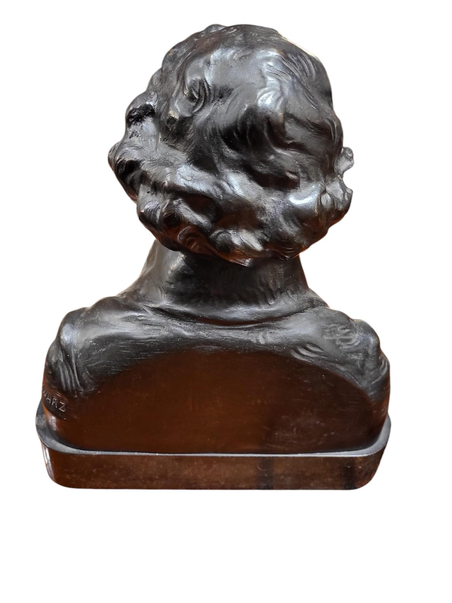 Barocco Busto in bronzo di Beethoven del 19° secolo in vendita