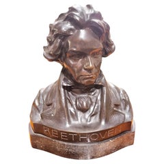 Busto de bronce de Beethoven del siglo XIX