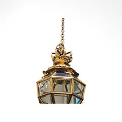 C19th Bronze Chateau Lantern