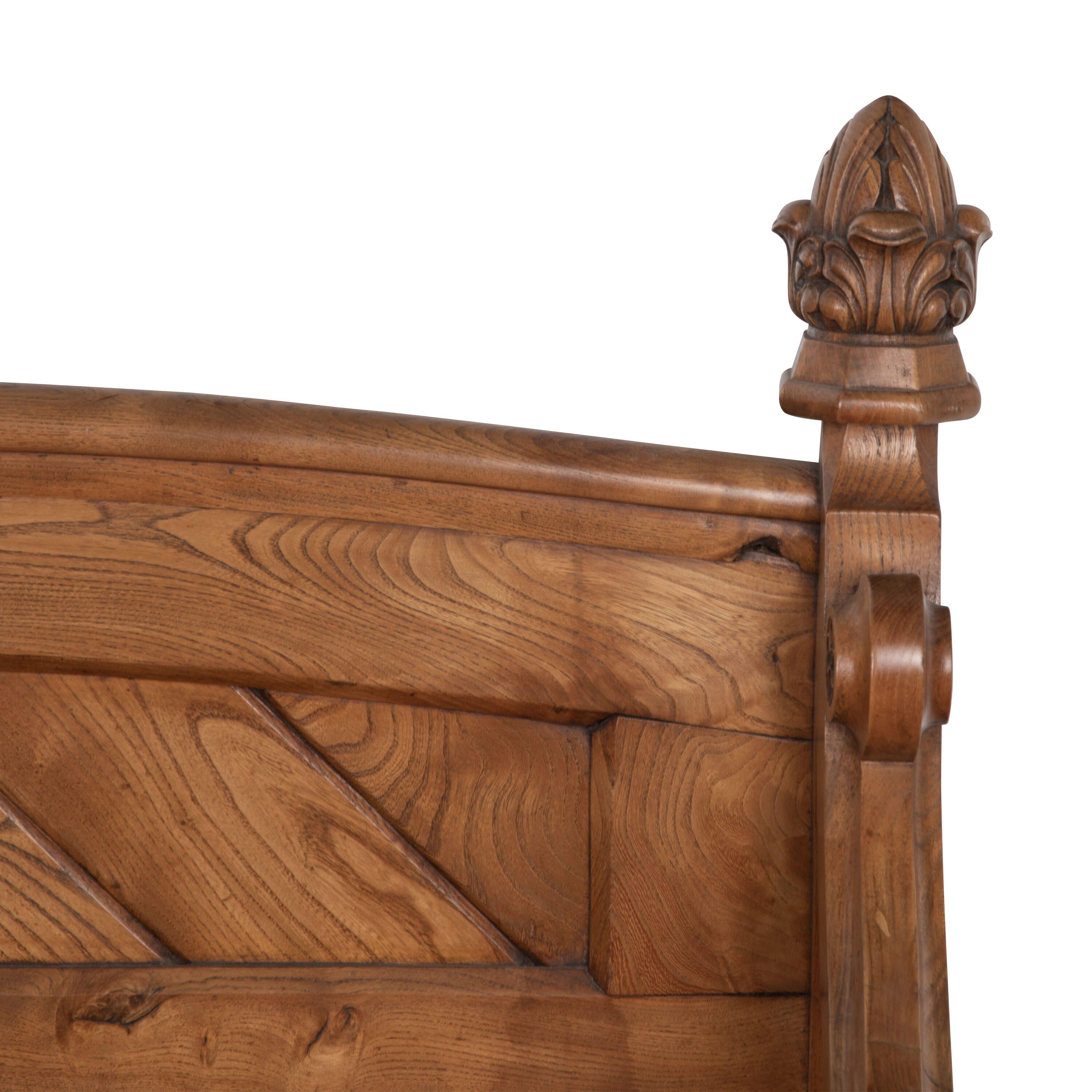C19th Country House Elm Bench (pair available) For Sale 6