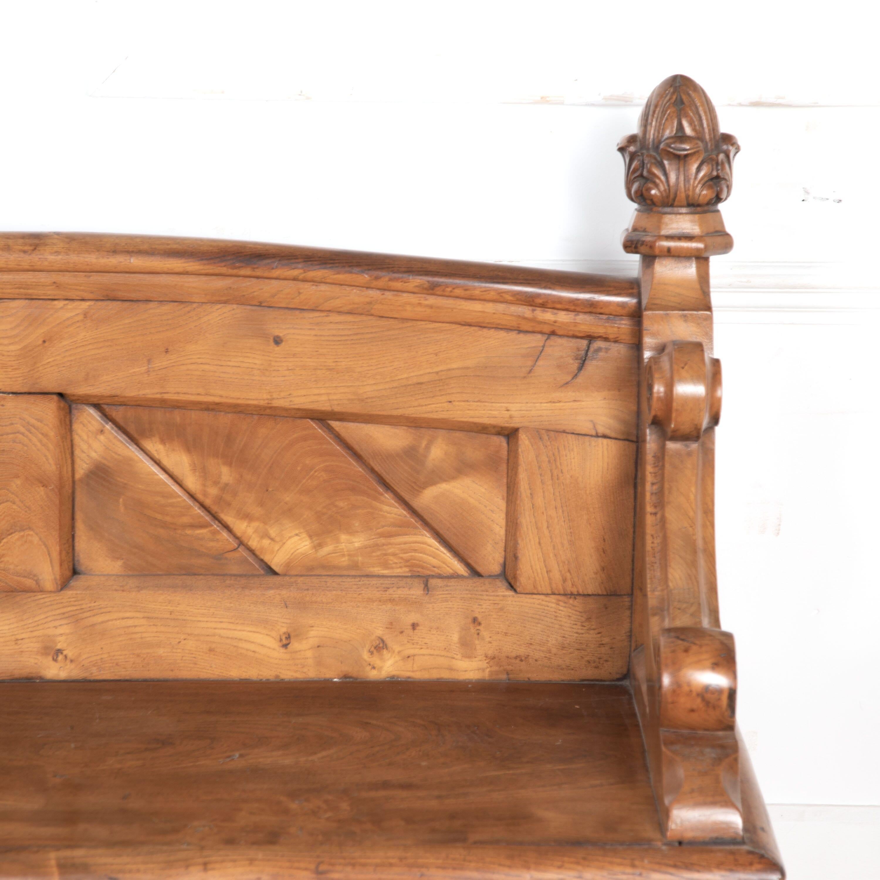 C19th Country House Elm Bench (pair available) For Sale 13