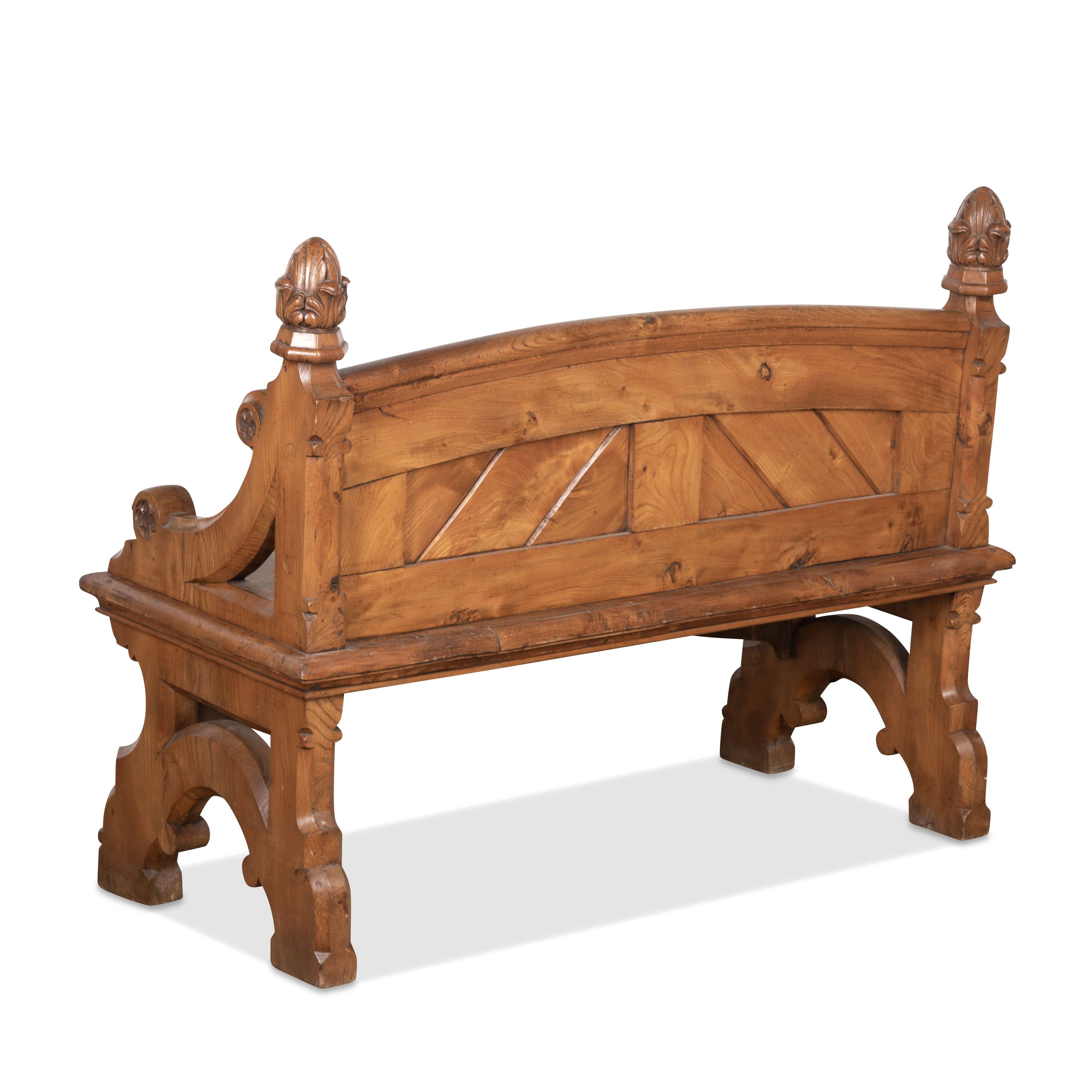 C19th Country House Elm Bench (pair available) In Good Condition For Sale In Shipston-On-Stour, GB