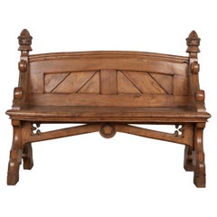 C19th Country House Elm Bench (pair available)
