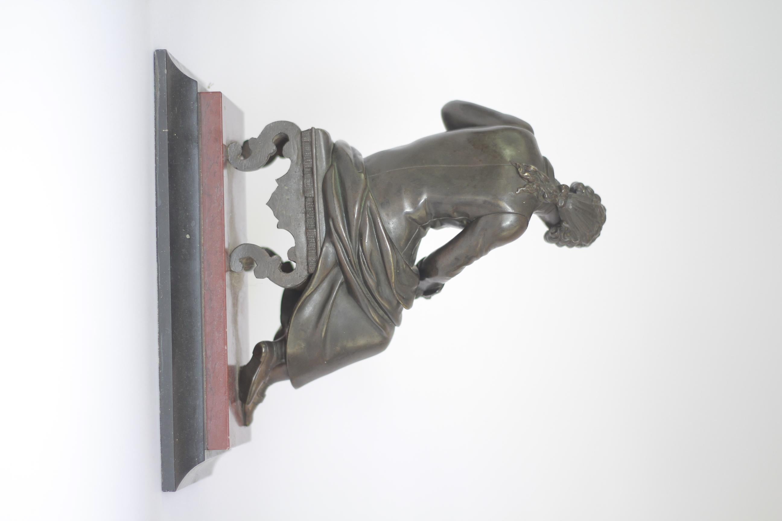 Stile provenzale Figura di bronzo francese del 19° secolo di un gentiluomo in vendita