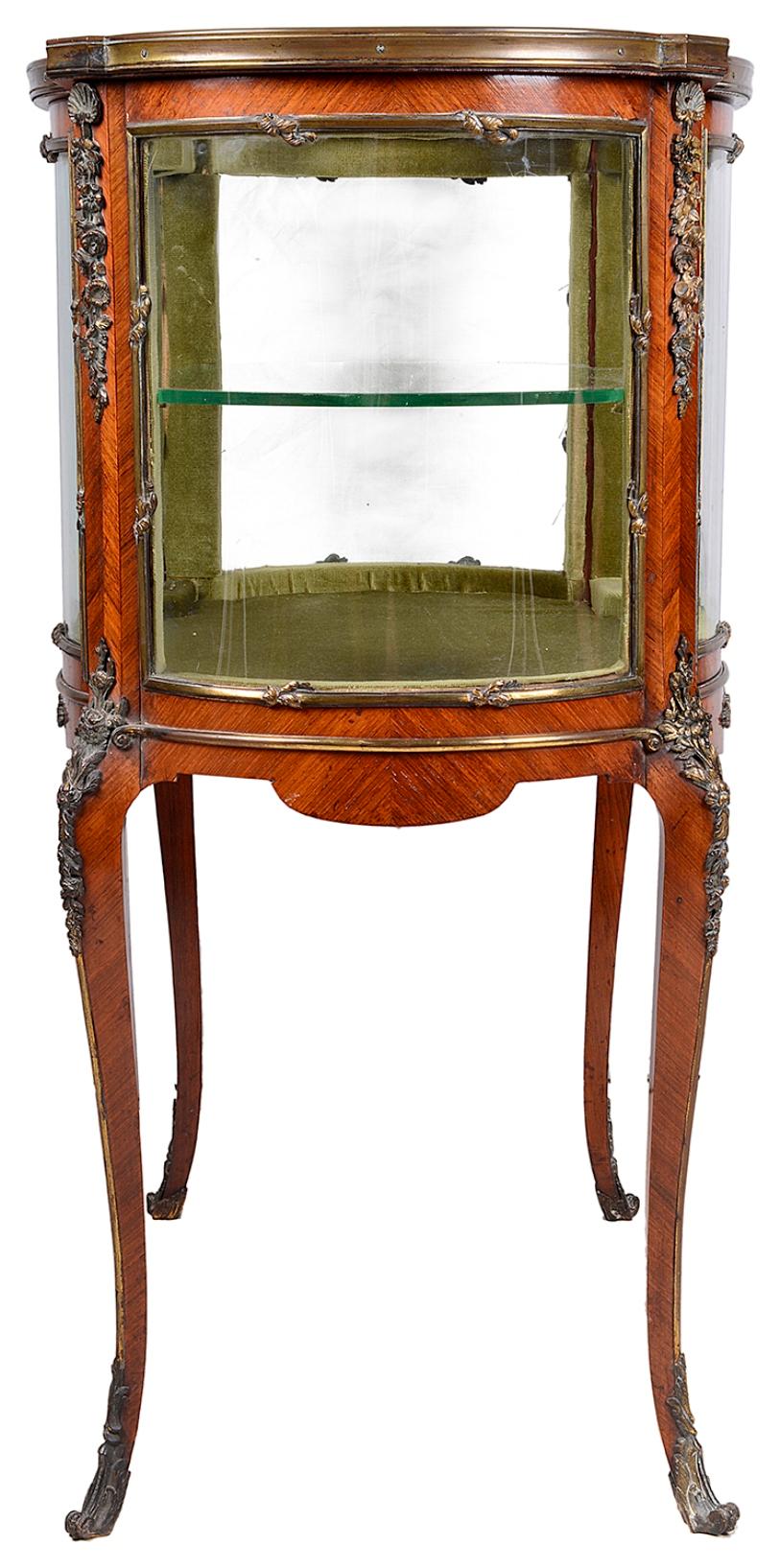 19th Century French Louis XVI Style free standing display cabinet. For Sale 4