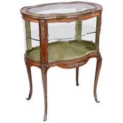 19th Century French Louis XVI Style free standing display cabinet.