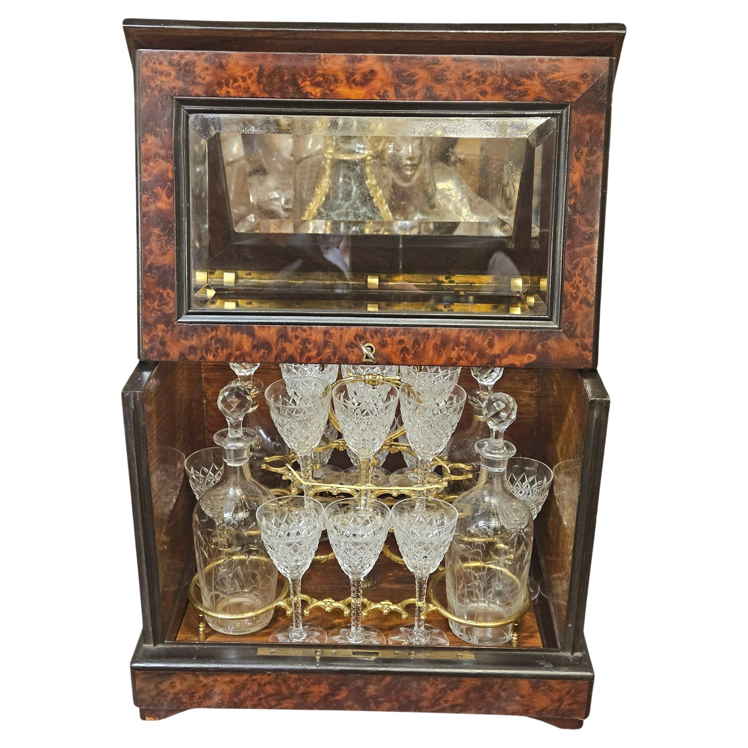 Cantina per liquori francese Napoleone 111 del 19° secolo in vendita