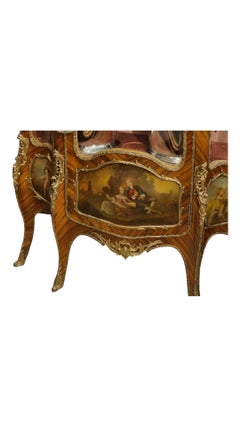 Fine C19th Kingwood French Ormolu Mounted Vitrine