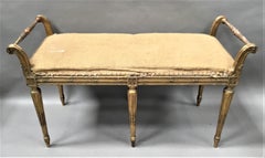 19th Century Giltwood Window Seat / Stool