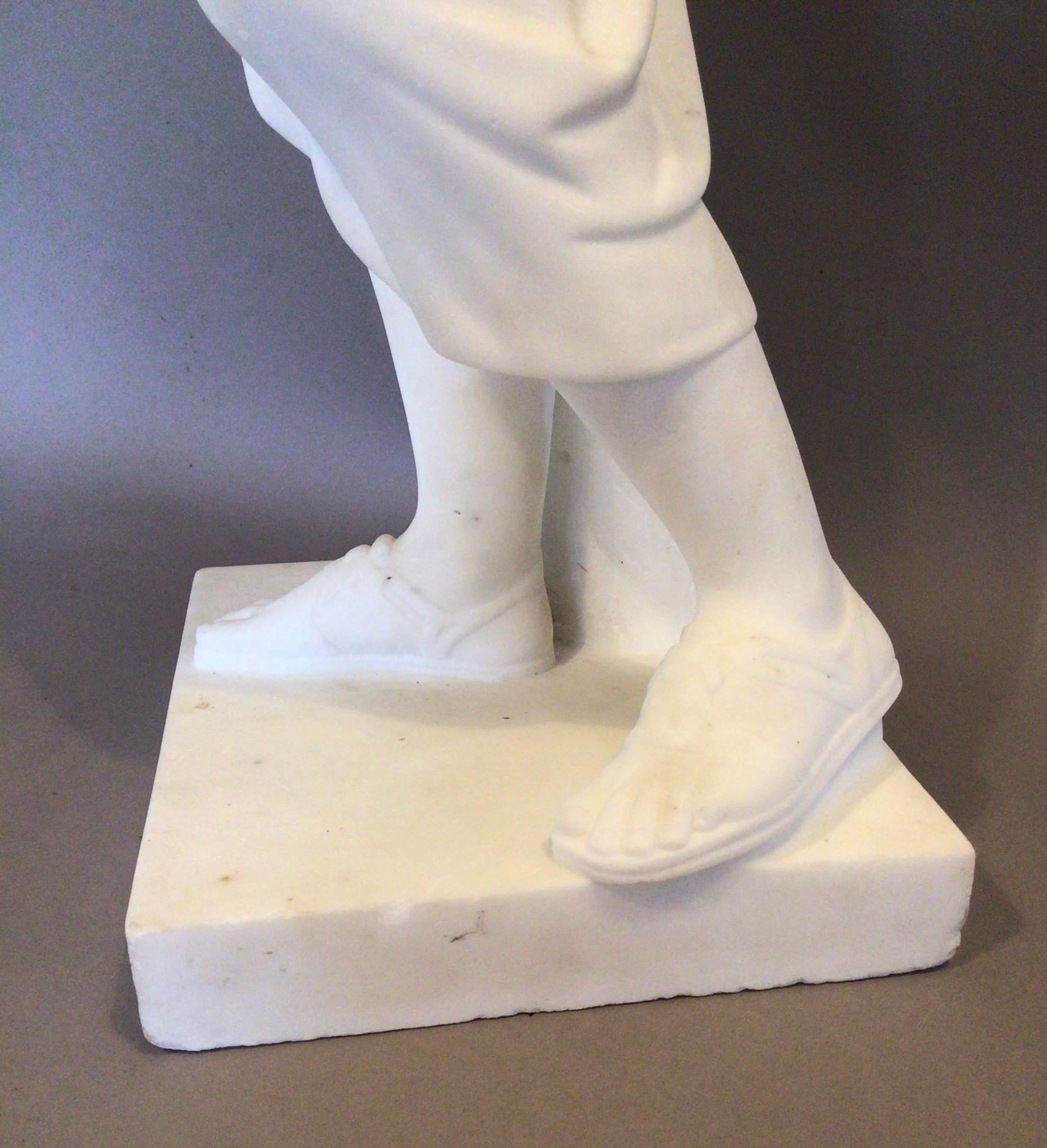 C19th Grand Tour Marble Statue of Diane For Sale 6